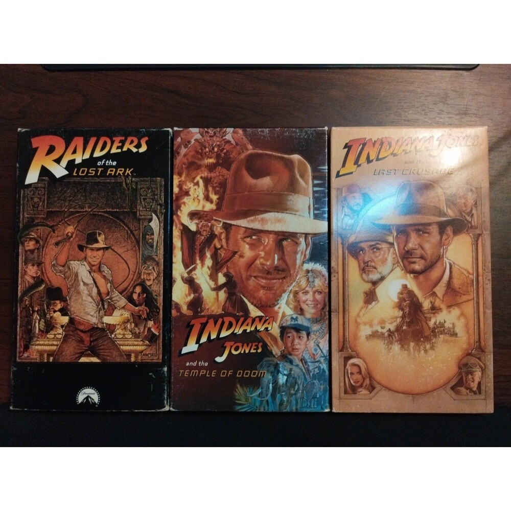 Indiana Jones Trilogy VHS Lot